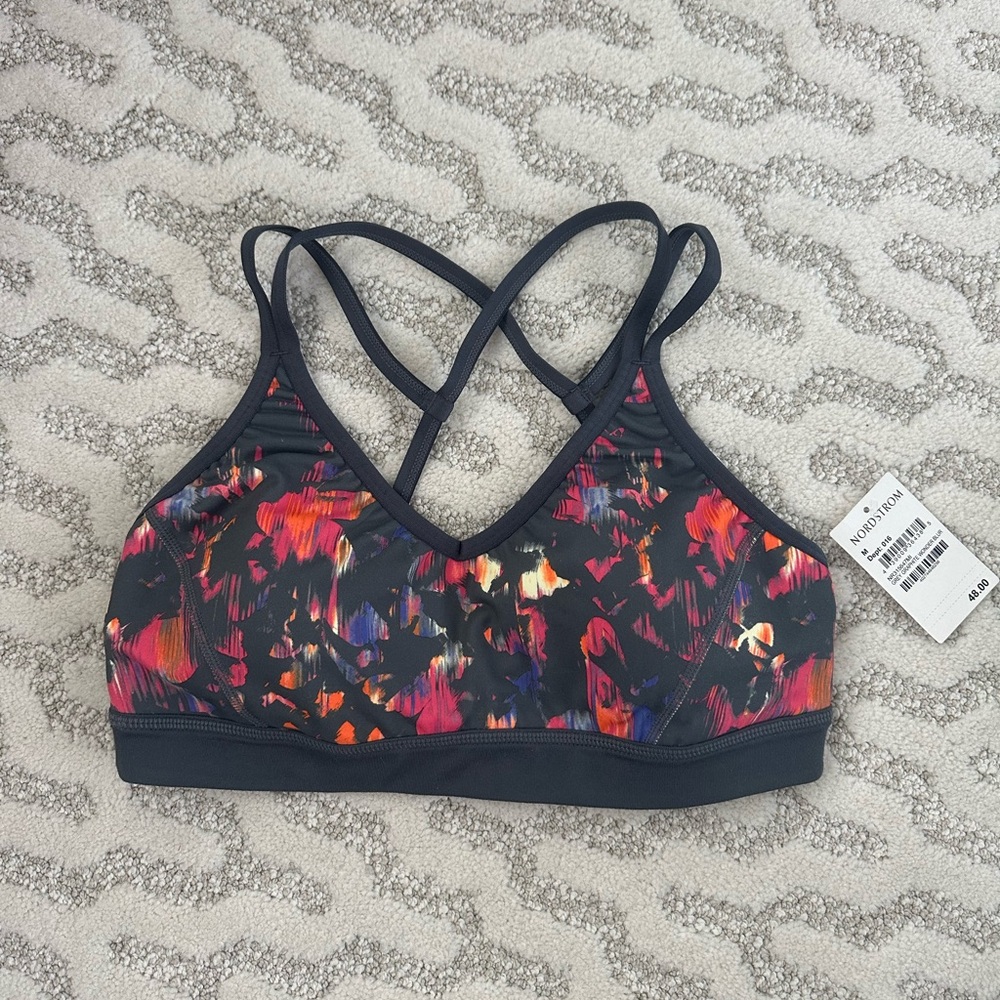 NWT Nordstrom Zella Multicolor Sports Bra